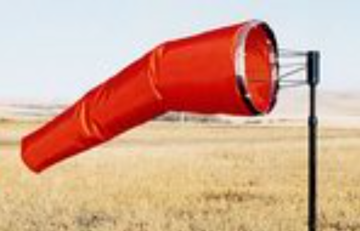 Industrial Aviation Wind Sock – Aircraft Spruce 18"x60" Extra Long Life | High Visibility Airflow Indicator