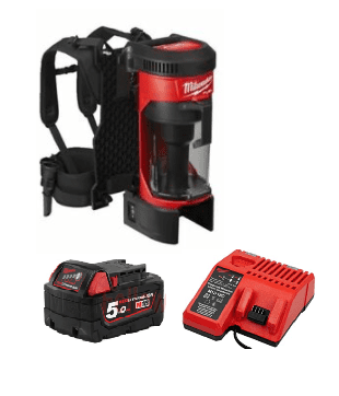 Cordless Industrial Backpack Vacuum – Milwaukee M18 FUEL 3-in-1 | 18V Cyclonic System