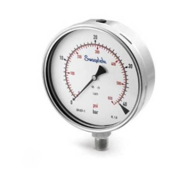 Industrial Pressure Gauge – SWAGELOK PGI-63B-BG2.5-LAO2 | 63mm, 0–2.5 Bar Low Temperature